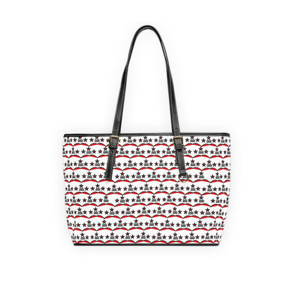 Unsere Champion Handtasche überezugt mit einem Rotschwarzen Sternchenmuster, und wirkt alles in allem Elegant und auffällig. Diese Handtasche hat außerdem einen erfolgreichen Touch.
